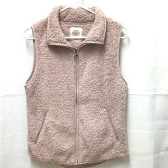 SO Jackets & Blazers - So Sherpa Faux Fur Light Pink Vest, M